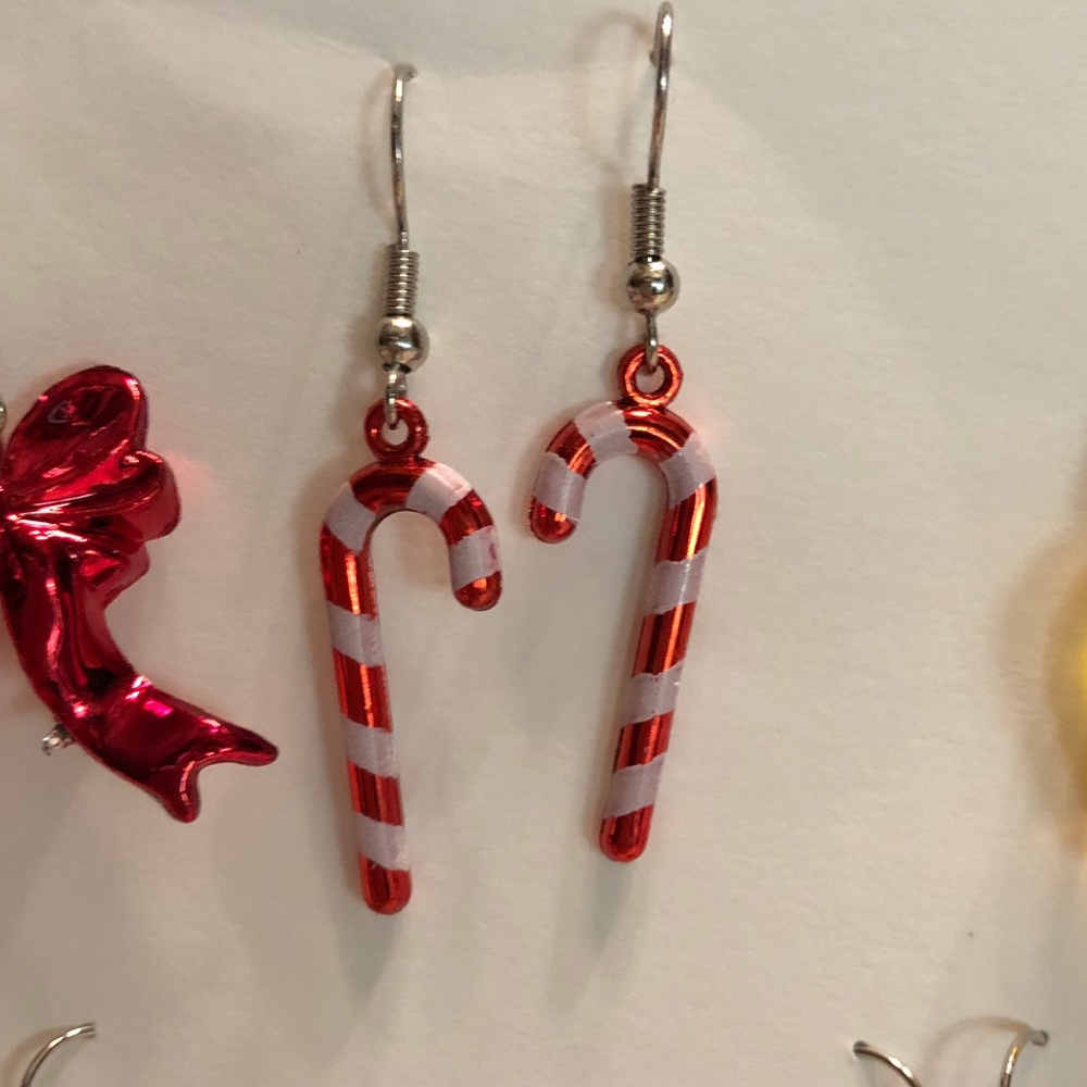 Candy cane Christmas earrings Fun & Festive NEW